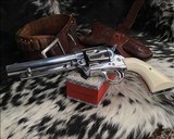 1899 Colt SAA, .45 Colt, 5.5 Inch Nickel, Ivory Grips - 24 of 24