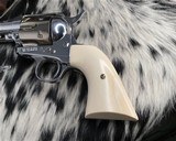 1899 Colt SAA, .45 Colt, 5.5 Inch Nickel, Ivory Grips - 10 of 24
