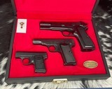 Belgium Browning Cased 3 Pistol Set, NOS, Unfired - 7 of 18