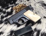 1908 Colt Pocket Hammerless pistol, .25 ACP, Made in 1921, Ivory Grips - 13 of 13