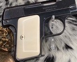 1908 Colt Pocket Hammerless pistol, .25 ACP, Made in 1921, Ivory Grips - 10 of 13