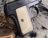 1908 Colt Pocket Hammerless pistol, .25 ACP, Made in 1921, Ivory Grips - 6 of 13