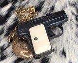 1908 Colt Pocket Hammerless pistol, .25 ACP, Made in 1921, Ivory Grips - 3 of 13