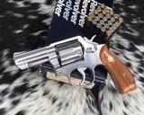 Smith and Wesson Stainless model 65-3, 3 inch Barrel, “The .357 Military and Police Heavy Barrel” Boxed - 15 of 15