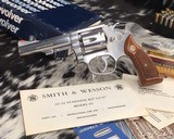 Smith and Wesson model 63 no-dash, Kit Gun Stainless .22 LR, 4 inch Boxed - 1 of 14