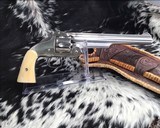 Antique Smith & Wesson No.3 Nickel, Ivory, .44 S&W American. - 1 of 25
