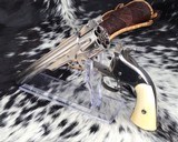 Antique Smith & Wesson No.3 Nickel, Ivory, .44 S&W American. - 17 of 25