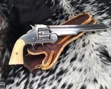 Antique Smith & Wesson No.3 Nickel, Ivory, .44 S&W American. - 11 of 25