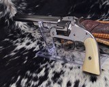 Antique Smith & Wesson No.3 Nickel, Ivory, .44 S&W American. - 23 of 25