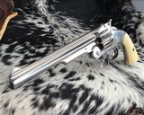 Antique Smith & Wesson No.3 Nickel, Ivory, .44 S&W American. - 5 of 25