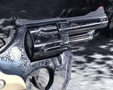 Smith & Wesson Model 57 No-dash, 4 inch, Master Engraved, signed - 10 of 20