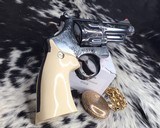 Smith & Wesson Model 57 No-dash, 4 inch, Master Engraved, signed - 18 of 20