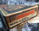 Prewar 1941 Winchester model 61, .22 pump SLLR, Unfired in Numbered Picture Box - 5 of 25