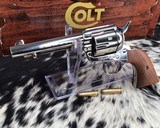 1980 Colt SAA, Nickel 5.5 Inch NOS in Box - 1 of 16