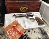 1980 Colt SAA, Nickel 5.5 Inch NOS in Box - 14 of 16