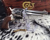 1980 Colt SAA, Nickel 5.5 Inch NOS in Box - 3 of 16