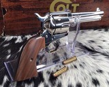 1980 Colt SAA, Nickel 5.5 Inch NOS in Box - 15 of 16