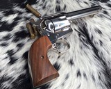 1980 Colt SAA, Nickel 5.5 Inch NOS in Box - 2 of 16