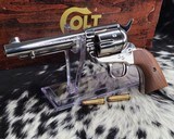 1980 Colt SAA, Nickel 5.5 Inch NOS in Box - 9 of 16