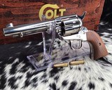 1980 Colt SAA, Nickel 5.5 Inch NOS in Box - 12 of 16