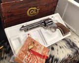 1980 Colt SAA, Nickel 5.5 Inch NOS in Box - 4 of 16