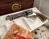 1980 Colt SAA, Nickel 5.5 Inch NOS in Box - 13 of 16