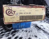 1980 Colt SAA, Nickel 5.5 Inch NOS in Box - 7 of 16