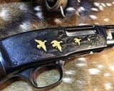 Engraved and Gold Inlaid Browning Model 42 High Grade Slide Action .410 Bore Shotgun with Box - 5 of 25