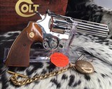 1980 Colt Python, 6 inch, Nickel, Boxed, Pristine condition - 17 of 17