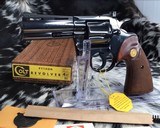 1962 Colt Python, Early 4 inch, Boxed, 98% - 1 of 22