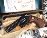 1962 Colt Python, Early 4 inch, Boxed, 98% - 4 of 22