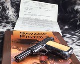 1907 Savage Pistol, .32 acp, Ivory and Factory Letter - 12 of 16
