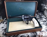 1923 Colt Officers Model, .22 LR, Mother of Pearl Grips, 6 inch, Boxed - 13 of 17