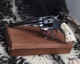 1923 Colt Officers Model, .22 LR, Mother of Pearl Grips, 6 inch, Boxed - 12 of 17