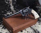 1923 Colt Officers Model, .22 LR, Mother of Pearl Grips, 6 inch, Boxed - 2 of 17