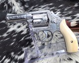 Smith & Wesson model 65-3, Hand Engraved, 3 inch, Ivory Grips, - 5 of 19