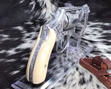 Smith & Wesson model 65-3, Hand Engraved, 3 inch, Ivory Grips, - 17 of 19