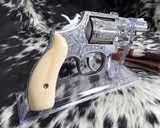 Smith & Wesson model 65-3, Hand Engraved, 3 inch, Ivory Grips, - 15 of 19