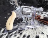 Smith & Wesson model 65-3, Hand Engraved, 3 inch, Ivory Grips, - 2 of 19