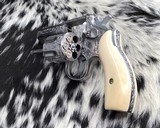 Smith & Wesson model 65-3, Hand Engraved, 3 inch, Ivory Grips, - 4 of 19