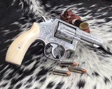 Smith & Wesson model 65-3, Hand Engraved, 3 inch, Ivory Grips, - 16 of 19