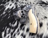 Smith & Wesson model 65-3, Hand Engraved, 3 inch, Ivory Grips, - 13 of 19