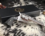 1961 Colt SAA, 2nd Gen. .45 Colt, 4.75 inch, Rare Nickel, boxed - 23 of 23