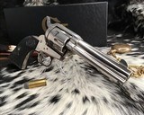 1961 Colt SAA, 2nd Gen. .45 Colt, 4.75 inch, Rare Nickel, boxed - 21 of 23