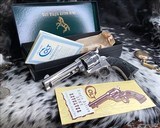 1961 Colt SAA, 2nd Gen. .45 Colt, 4.75 inch, Rare Nickel, boxed - 15 of 23