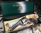 1961 Colt SAA, 2nd Gen. .45 Colt, 4.75 inch, Rare Nickel, boxed