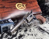 Sold pending funds-1993 Colt SAA, 3rd Gen ,4.75 inch, Nickel , .45 Colt, Unfired - 5 of 16