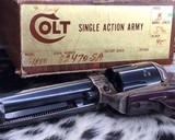 1977 Colt SAA, 3rd Gen, 5.5 inch, .45 Colt Unfired in Box, 99% - 7 of 18