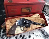 1940 Humpback Smith & Wesson Pre-War K22 Outdoorsman, 6 inch, Boxed,.22LR, 96% , 1st Model, Trades Welcome! - 3 of 25