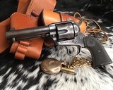 1900 Colt SAA, 4.75 inch , .45 Colt,Engraved, Ivory, Cased - 6 of 19